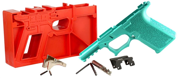 Picture of Polymer80 P80pf940cv1r G19/23 Gen3 Compatible Frame Kit Polymer Robin Egg Blue