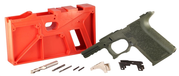 Picture of Polymer80 P80pf940v2od G17/22 Gen3 Compatible Frame Kit Polymer OD Green