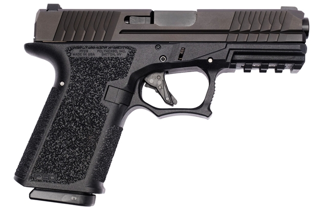Picture of  Polymer80 Pfc9cmpblk Pfc9 Compact 9Mm Luger 4.02" 15+1 Black Aggressive Textured Black Polymer Grip