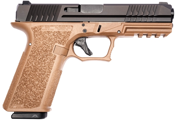 Picture of  Polymer80 Pfs9cmpfde Pfs9 Full-Size 9Mm Luger 17+1 4.49" Black Nitride Serrated Slide Flat Dark Earth Polymer Frame W/Picatinny Rail Fde Textured Polymer Grips Right Hand 819925022604