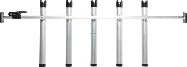 Picture of Portarod Inshore 5 Rod Holder, 1" Dia. Beam, Expands 53" TO 84", Fits Almost Any Truck Bed, Aluminum Body