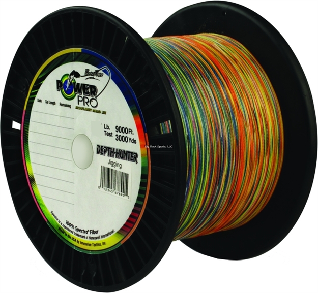 Picture of Power Pro Depth-Hunter Braided Fishing Line Metered 80Lb 9000Ft 3000 YD Multi-Colored