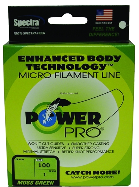 Picture of Power Pro Spectra Braided Fishing Line 5Lb. 100 YD Green