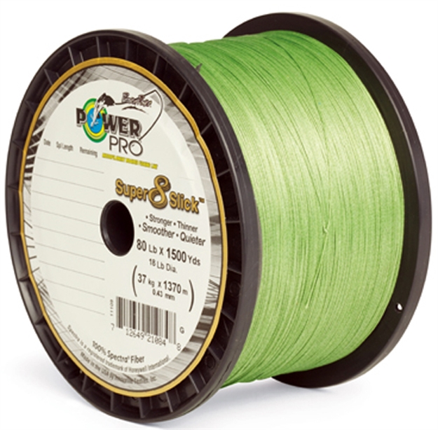 Picture of Power Pro Super 8 Slick Braided Fishing Line 15Lb 150 YD Aqua Green