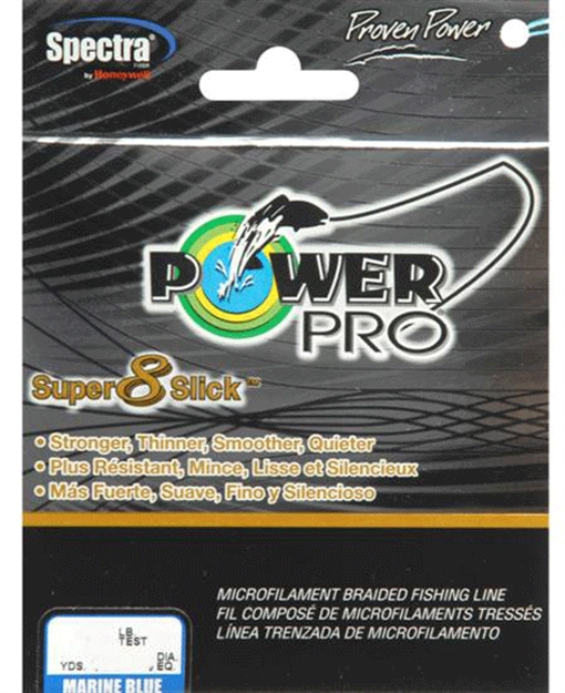 Picture of Power Pro Super 8 Slick Braided Fishing Line 20Lb 150 YD Marine Blue