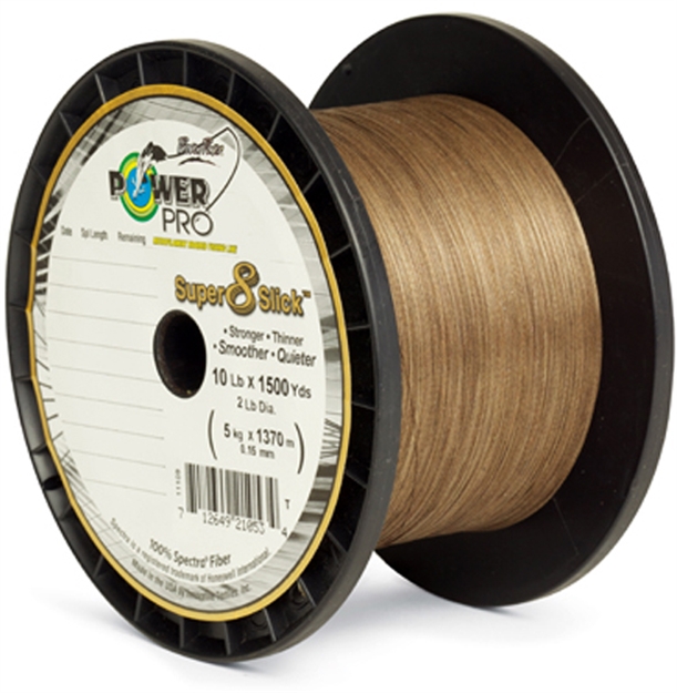 Picture of Power Pro Super 8 Slick Braided Fishing Line 30Lb 300 YD Timber Brown