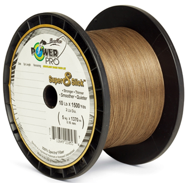 Picture of Power Pro Super 8 Slick Braided Fishing Line 80Lb 300 YD Timber Brown