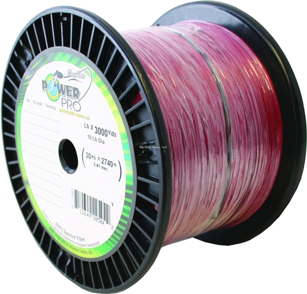 Picture of Power Pro Spectra Braided Fishing Line 80Lb 3000 YD Vermillion Red
