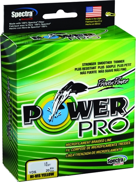Picture of Power Pro Spectra Braided Fishing Line 80Lb 500 YD Hi-Vis Yellow