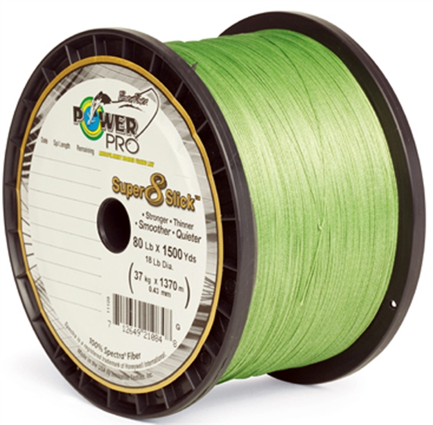Picture of Power Pro Super 8 Slick Braided Fishing Line 10Lb 150 YD Aqua Green