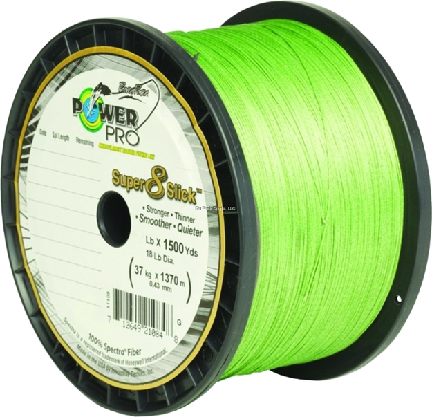 Picture of Power Pro Super 8 Slick Braided Fishing Line 15Lb 1500 YD Aqua Green