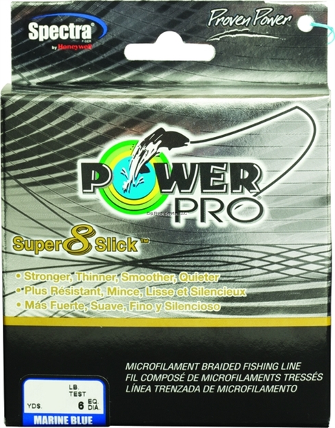 Picture of Power Pro Super 8 Slick Braided Fishing Line 30Lb 150 YD Marine Blue
