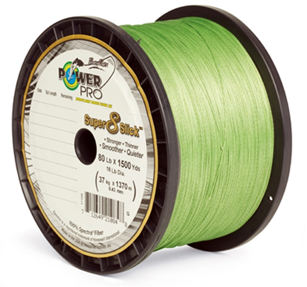 Picture of Power Pro Super 8 Slick Braided Fishing Line 80Lb 300 YD Aqua Green