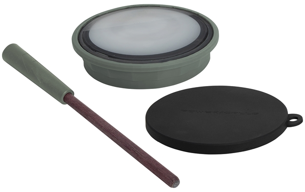 Picture of  Power Calls 24260 Fuel Crystal Pot Call Crystal Over Glass, Matched Purple Heart Striker, Includes Protective Lid & Conditioning Pad