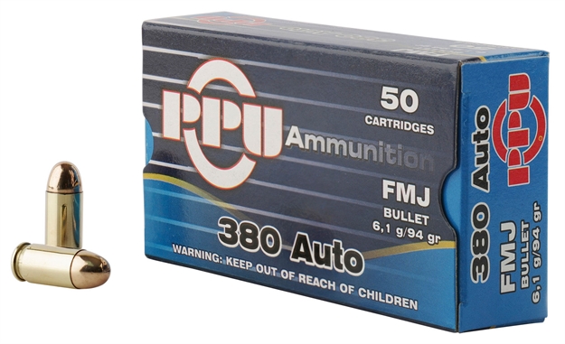 Picture of Prvi Partizan Pistol Ammo 380 Acp Fmj 94Gr PPH380AF