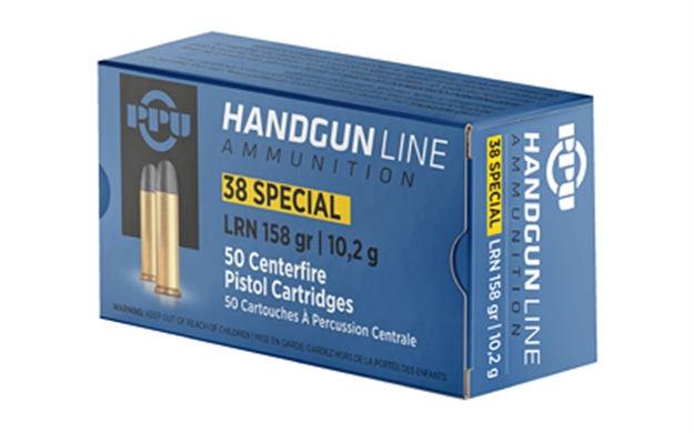 Picture of  Ppu Pph38sl Handgun  38Special 158Gr Lead Round Nose 50 Per Box/10 Case 605003811732