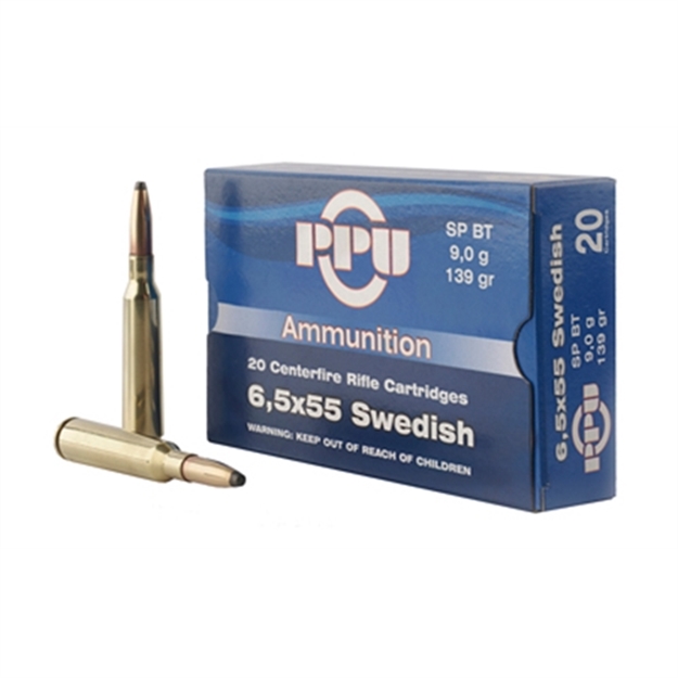 Picture of  Ppu Pp6sws Metric Rifle  6.5X55swedish 139Gr Soft Point Boat Tail 20 Per Box/10 Case 605003812722