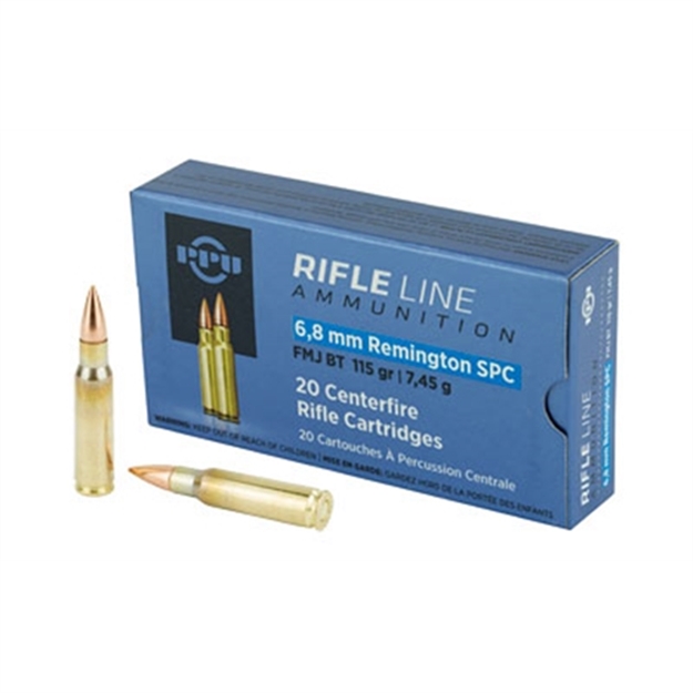 Picture of  Ppu Pp68f Standard Rifle  6.8Mmremspc 115Gr Full Metal Jacket Boat Tail 20 Per Box/50 Case 605003812647