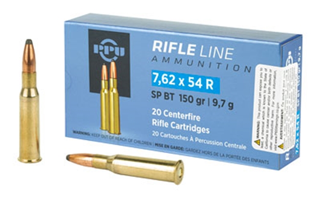Picture of  Ppu Pp76254s Metric Rifle  7.62X54mmr 150Gr Soft Point Boat Tail 20 Per Box/10 Case 605003812890