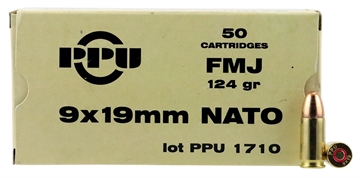 Picture of Ppu 9Mm 124Gr Fmj