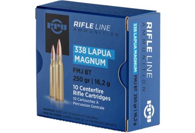 Picture of Ppu Ammo .338 Lapua Magnum 250Gr. Fmj 10-Pack