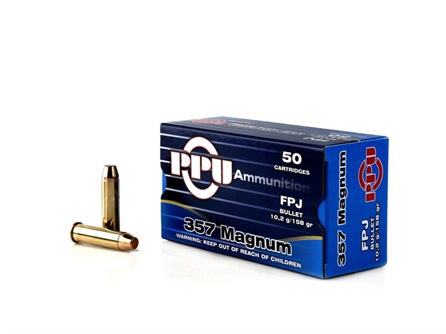 Picture of Ppu Pistol Ammo 357 Magnum Fpj 158Gr 50 Rds