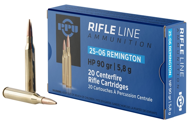 Picture of  Ppu Pp2506h Standard Rifle  25-06Rem 90Gr Hollow Point 20 Per Box/10 Case
