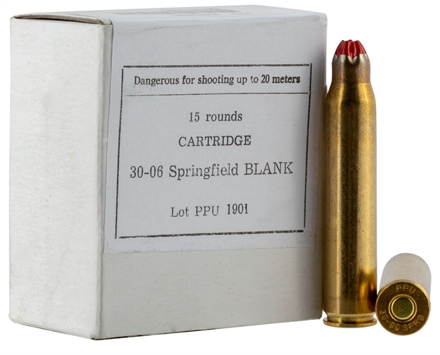 Picture of  Ppu Ppb3006 Blank Ammo  30-06Springfield 15 Per Box/54 Case 8605003807124