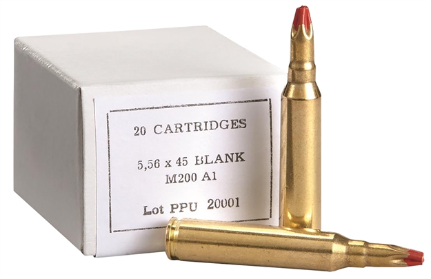 Picture of  Ppu Ppb556a1 Blank Ammo  5.56X45mmnato 20 Per Box/100 Case 8605003807162