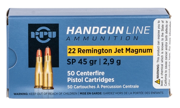 Picture of  Ppu Pph22rj Handgun  22Remjetmag 45Gr Soft Point 50 Per Box/10 Case