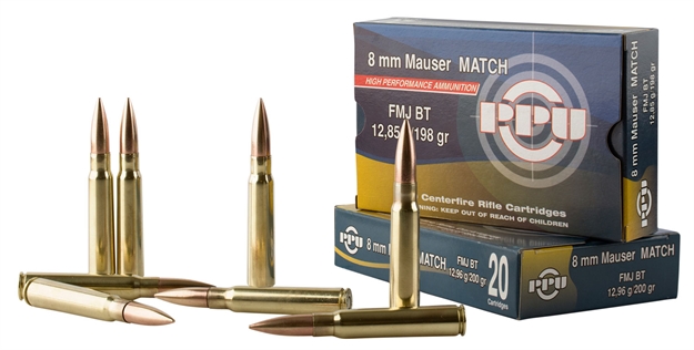 Picture of  Ppu Ppm8 Match  8Mmmauser 200Gr Full Metal Jacket Boat Tail 20 Per Box/10 Case