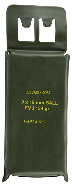 Picture of Ppu Ppnpbp Mil-Spec Battle Pack 9Mm Luger 115 GR Full Metal Jacket 200 Bx/ 6 CS