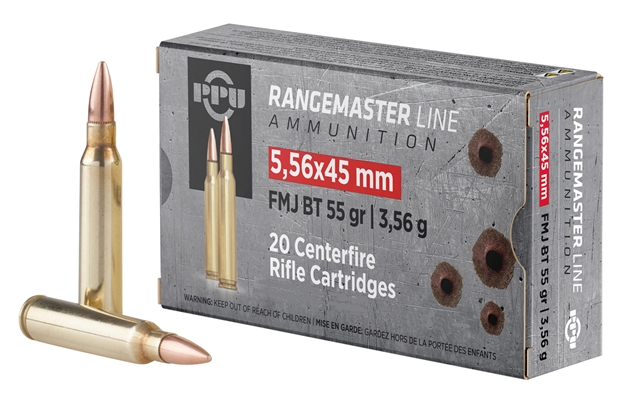 Picture of  Ppu Pprm5561m Rangemaster  5.56X45mmnato 55Gr Full Metal Jacket Boat Tail/1000Rds *Sold BY Case *Includes Metal Can