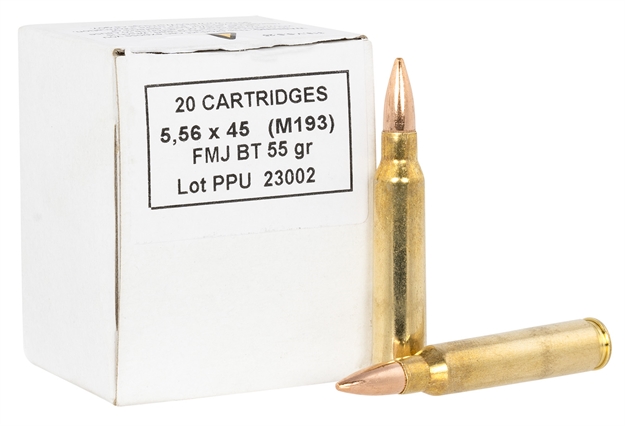 Picture of  Ppu Pprm556b Metric Rifle  5.56X45mmnato 55Gr Full Metal Jacket Boat Tail 1000 Per Box/1 Case
