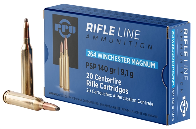 Picture of  Ppu Pp264 Standard Rifle  264Winmag 140Gr Pointed Soft Point 20 Per Box/10 Case 8605003812371