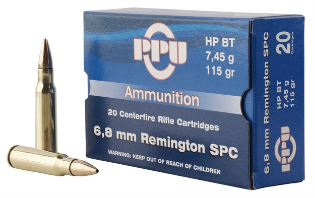 Picture of  Ppu Pp68h Standard Rifle  6.8Mmremspc 115Gr Hollow Point Boat Tail 20 Per Box/50 Case