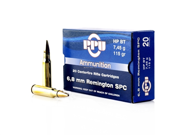 Picture of Ppu Rifle Ammo 6.8Mm Spc Hpbt 115Gr/20Rds