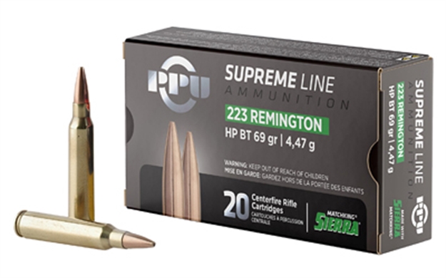 Picture of  Tr&Z Ppmk223  Supreme Line 223 Rem 69 GR Sierra Matchking Bthp 20 Per Box/ 10 Case