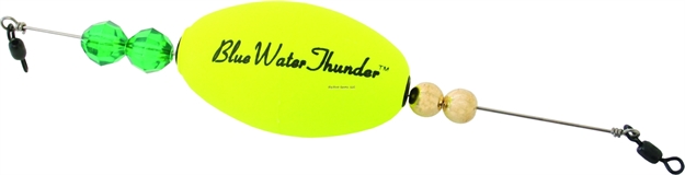 Picture of Precision Tackle Blue Water Thunder 2.5" Wghted Oval Yellow