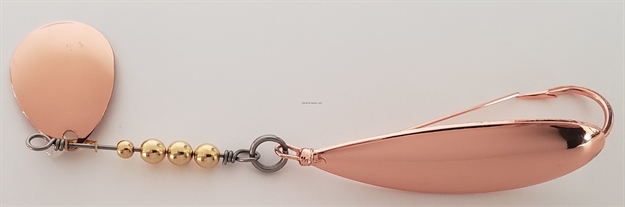 Picture of Precision Tackle Cajun Sleigh In-Line Spinner Spoon, 1/2 OZ Copper