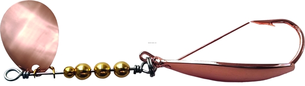 Picture of Precision Tackle Cajun Sleigh In-Line Spinner Spoon, 1/8 Oz, Copper