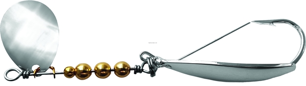 Picture of Precision Tackle Cajun Sleigh In-Line Spinner Spoon, 1/8 Oz, Silver