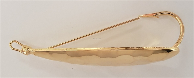 Picture of Precision Tackle The Hex Weedless Spoon - 1/2 OZ Gold