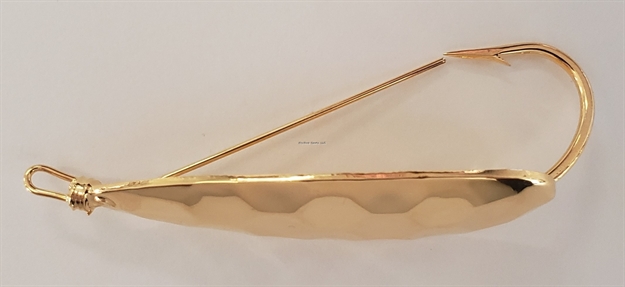 Picture of Precision Tackle The Hex Weedless Spoon - 1/4 OZ Gold