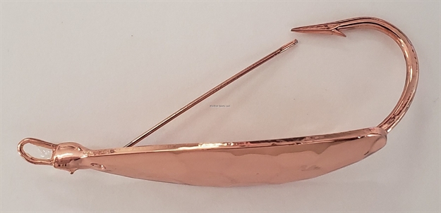 Picture of Precision Tackle The Hex Weedless Spoon - 1/8 OZ Copper