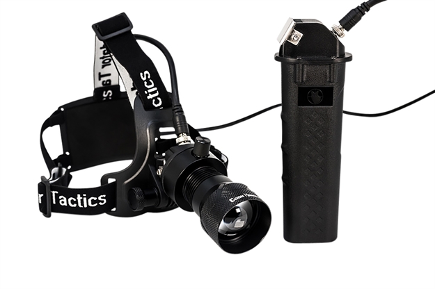 Picture of  Predator Tactics 97501 Coon Hound Headlamp/Spotlight 52,400 Candela White/Amber Led Bulb Black