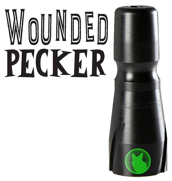 Picture of  Predator Tactics 97507 Wounded Pecker  Closed Call Woodpecker Sounds Attracts Predators Black Polycarbonate
