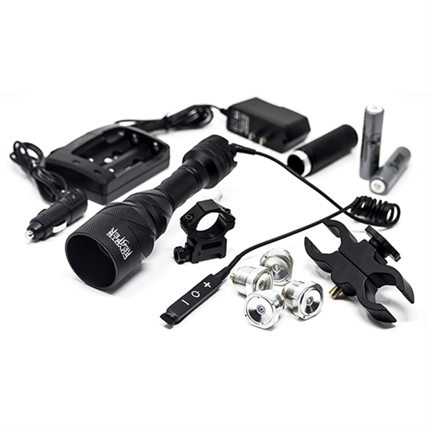 Picture of Predator Tactics Inc 97526 Coyote Reaper Rifle Edition Kit Red/Green/White Led 18-650 Battery Black