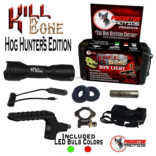 Picture of Predator Tactics Killbone Hog Hunters Edition Double Led Kit (Green & Red) Adjustable Focus, 225 Yard ID Light,