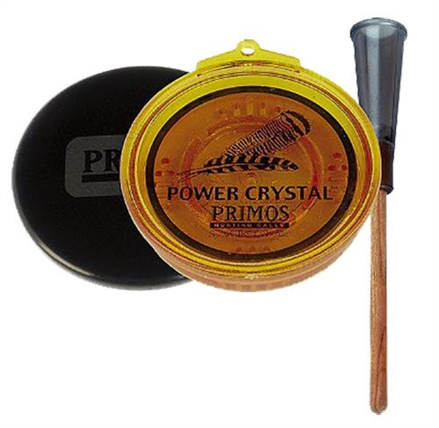 Picture of  Primos 217 Power Crystal Turkey Friction Call Turkey Hen Sounds Attracts Turkeys Multi Color Crystal/Wood